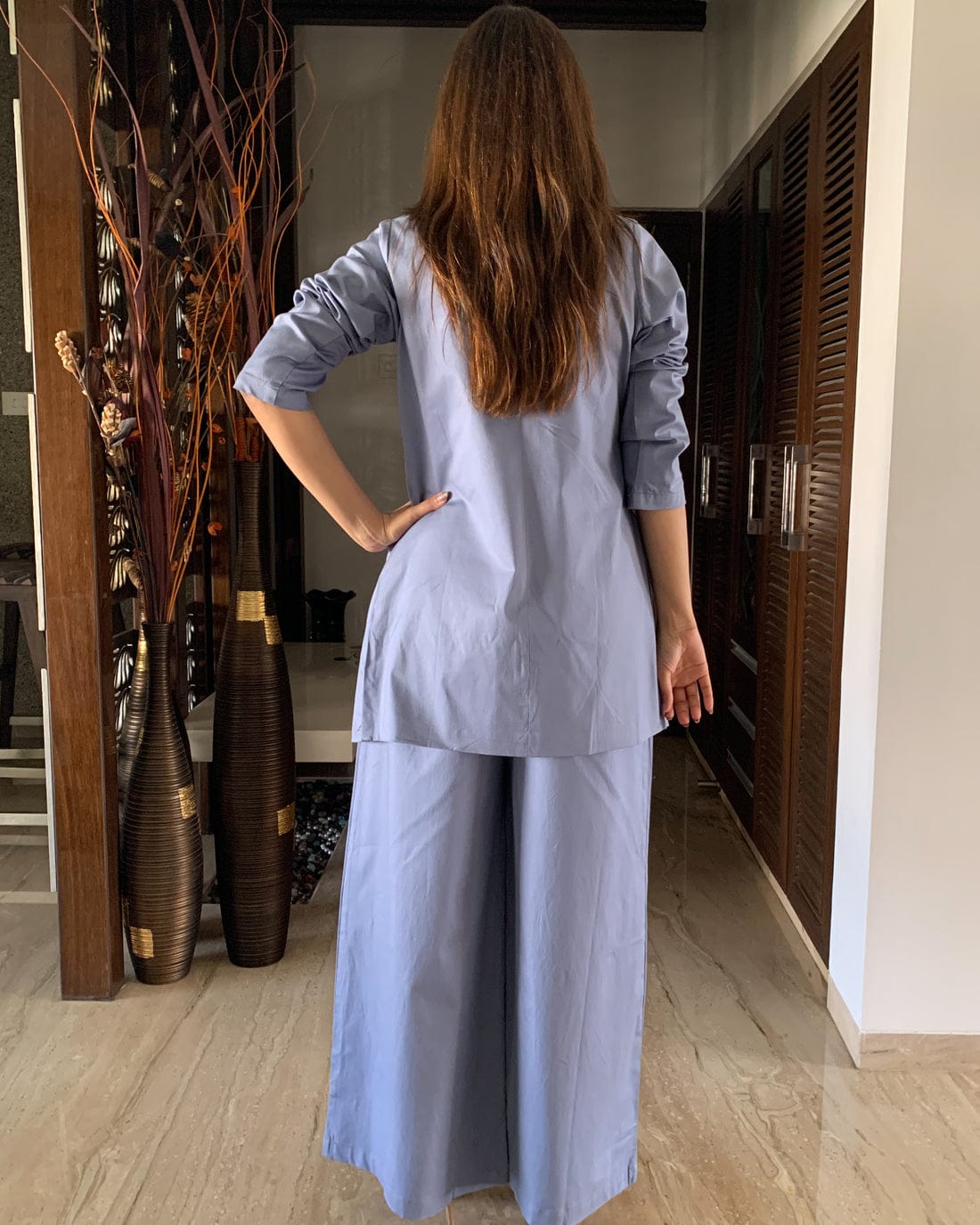 Stylish Bell-Bottoms with Vest Coat and Blazer