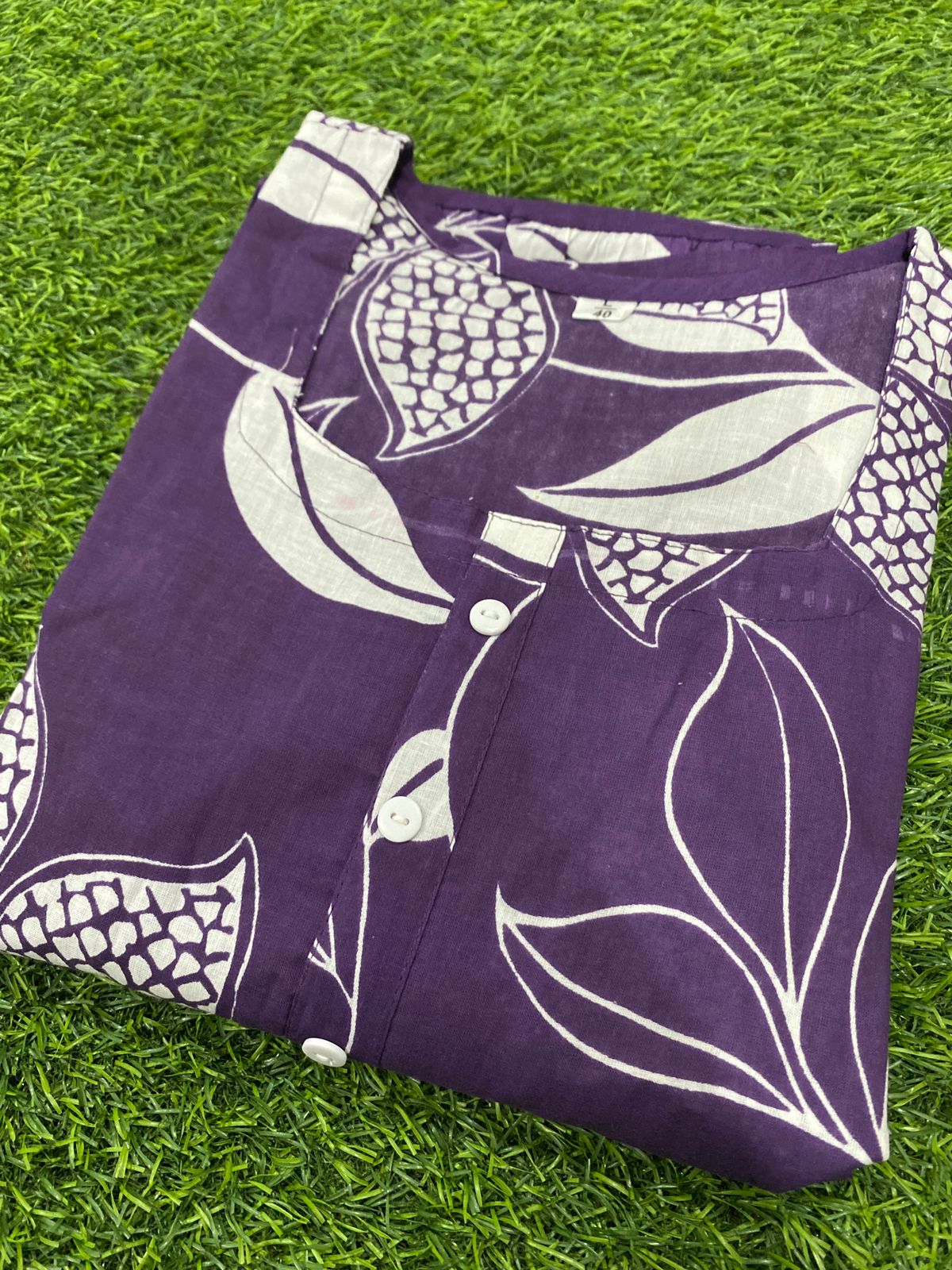 Purple Lotus Bloom Midi Dress