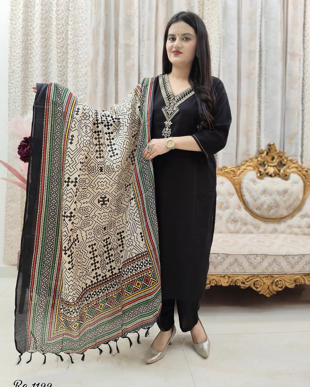 Suitkar, Black Kurta and pant set