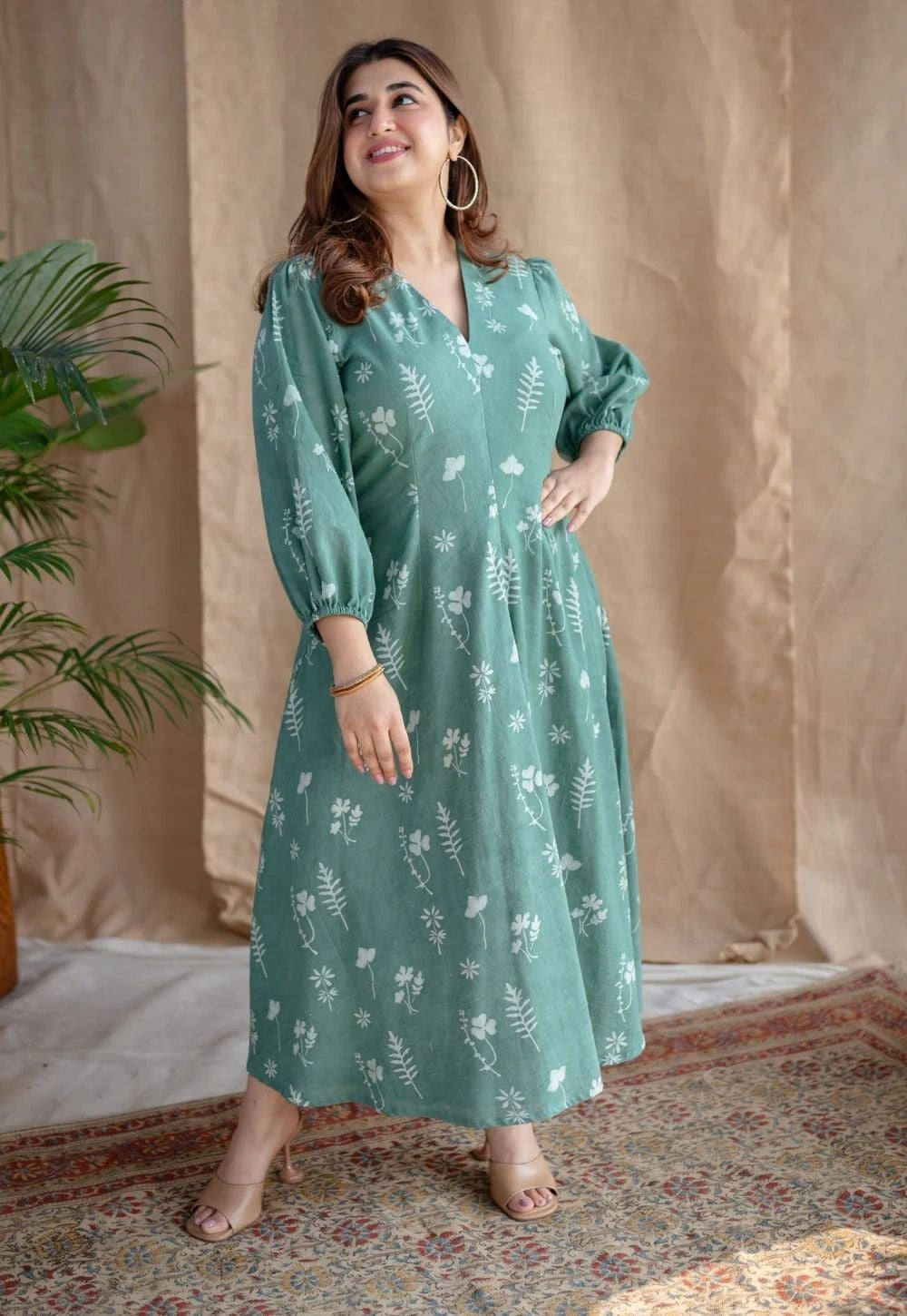 Suitkari, Cotton Dress, Midi Dress
