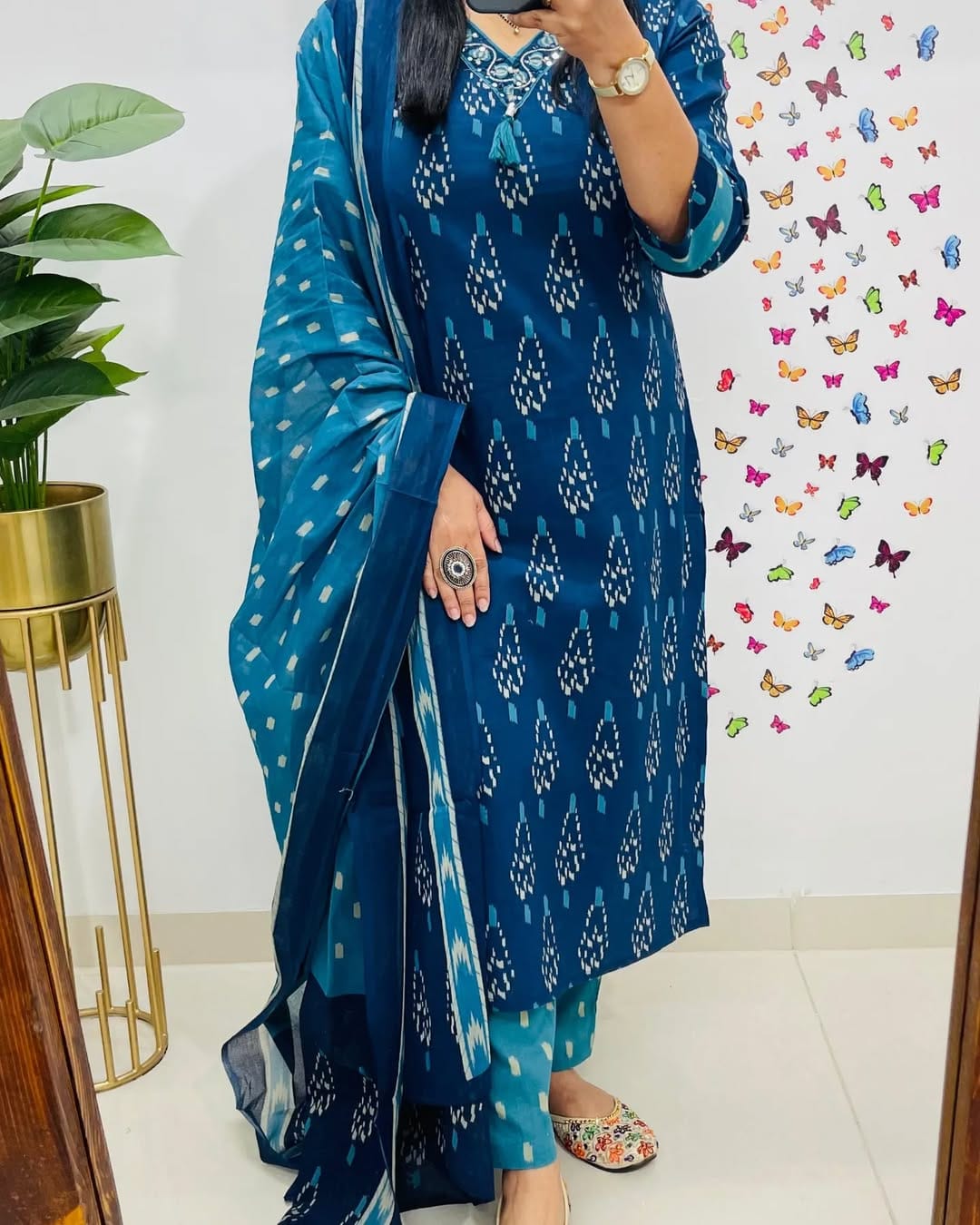 cotton dupatta set, kurta set with dupatta, suitkari