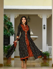 anarkali kurta set, kurta setwith dupatta, suitkari