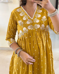 yellow dupatta set, cotton dupatta set, suitkari