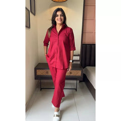 Classic Maroon Co-ord Set